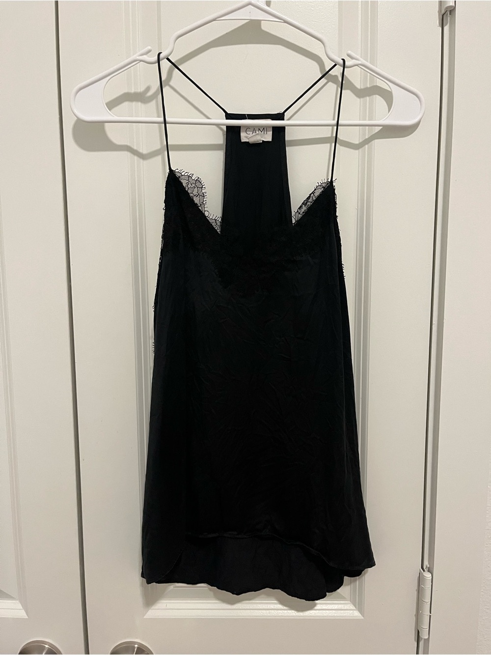 Cami NYC Black Lace-Trim Slip Cami